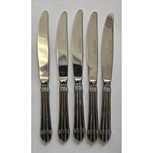 Hampton Silversmiths Odyssey Stainless Steel Modern Solid Knife 9.5in Lot